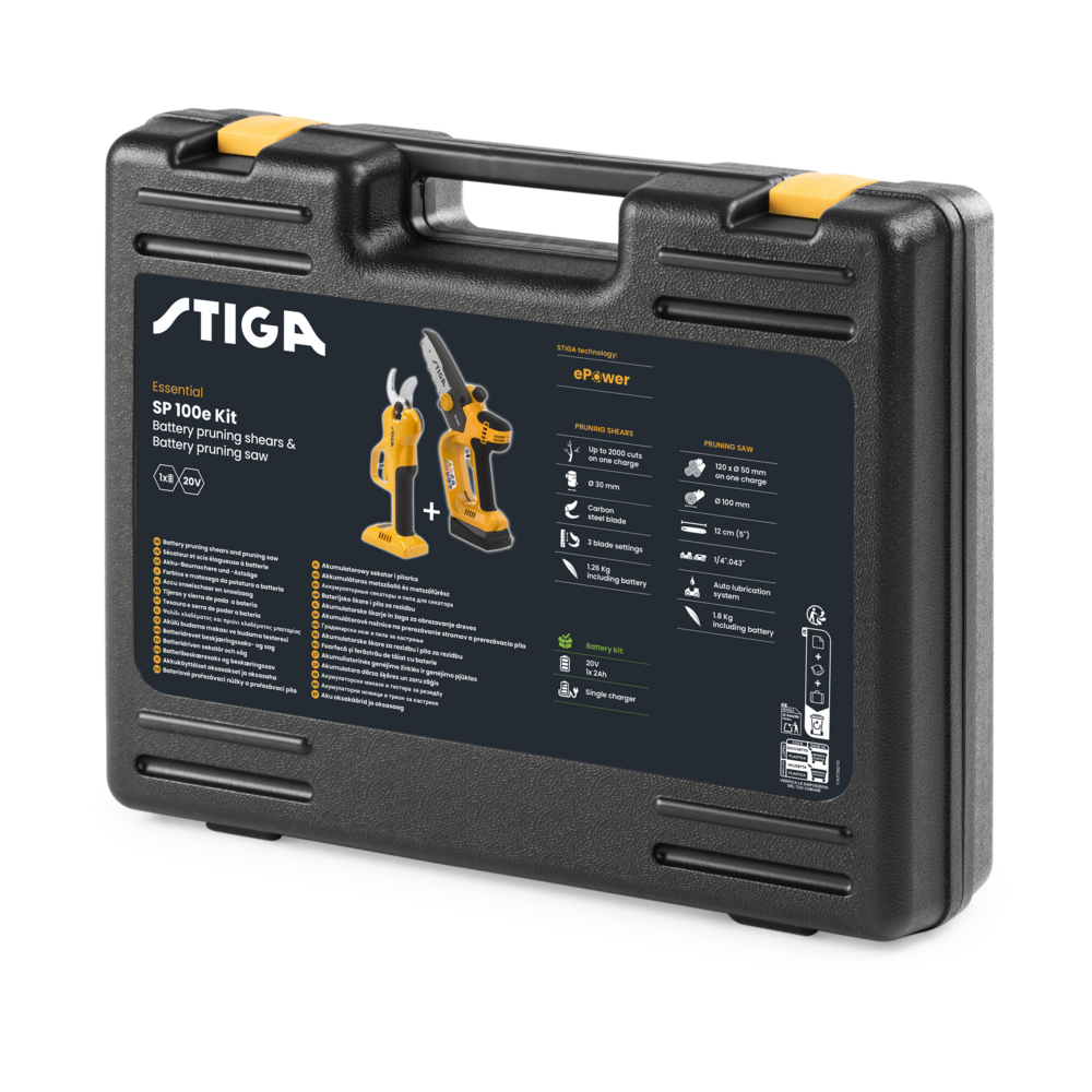 Genėtuvas šakų + sekatorius akumuliatorinis STIGA SP 100e Kit